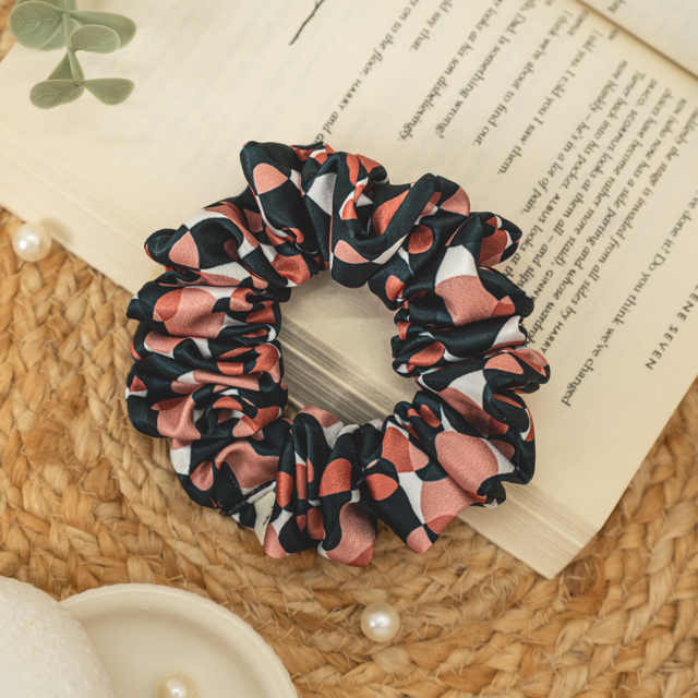 Coral Dura-Flex Scrunchie