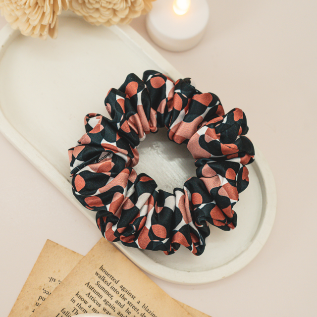 Coral Dura-Flex Scrunchie
