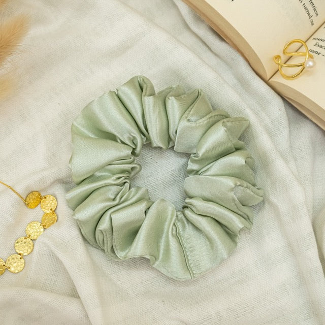 Mint Green Dura-Flex Scrunchie