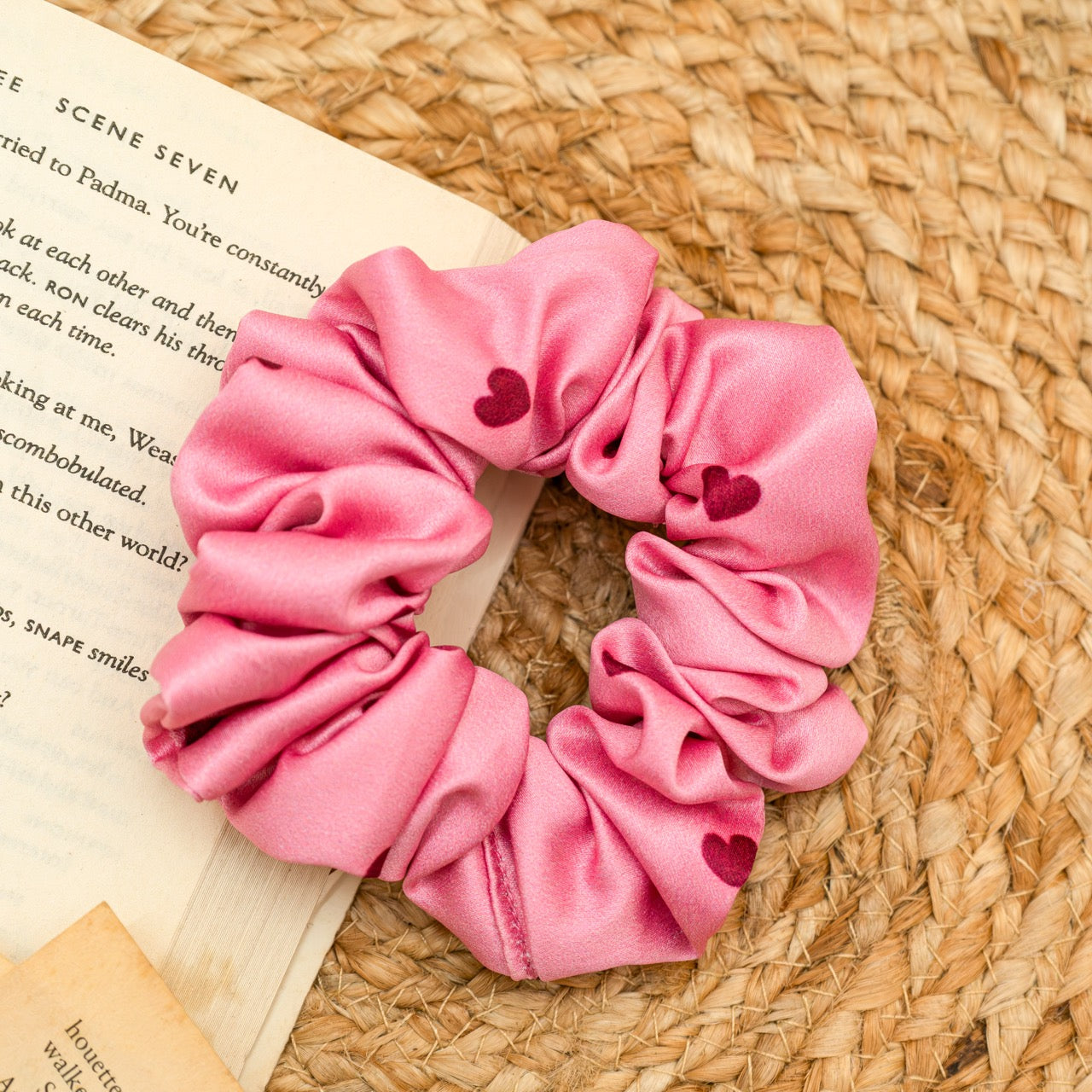 Little Pink Hearts Dura-Flex Scrunchie