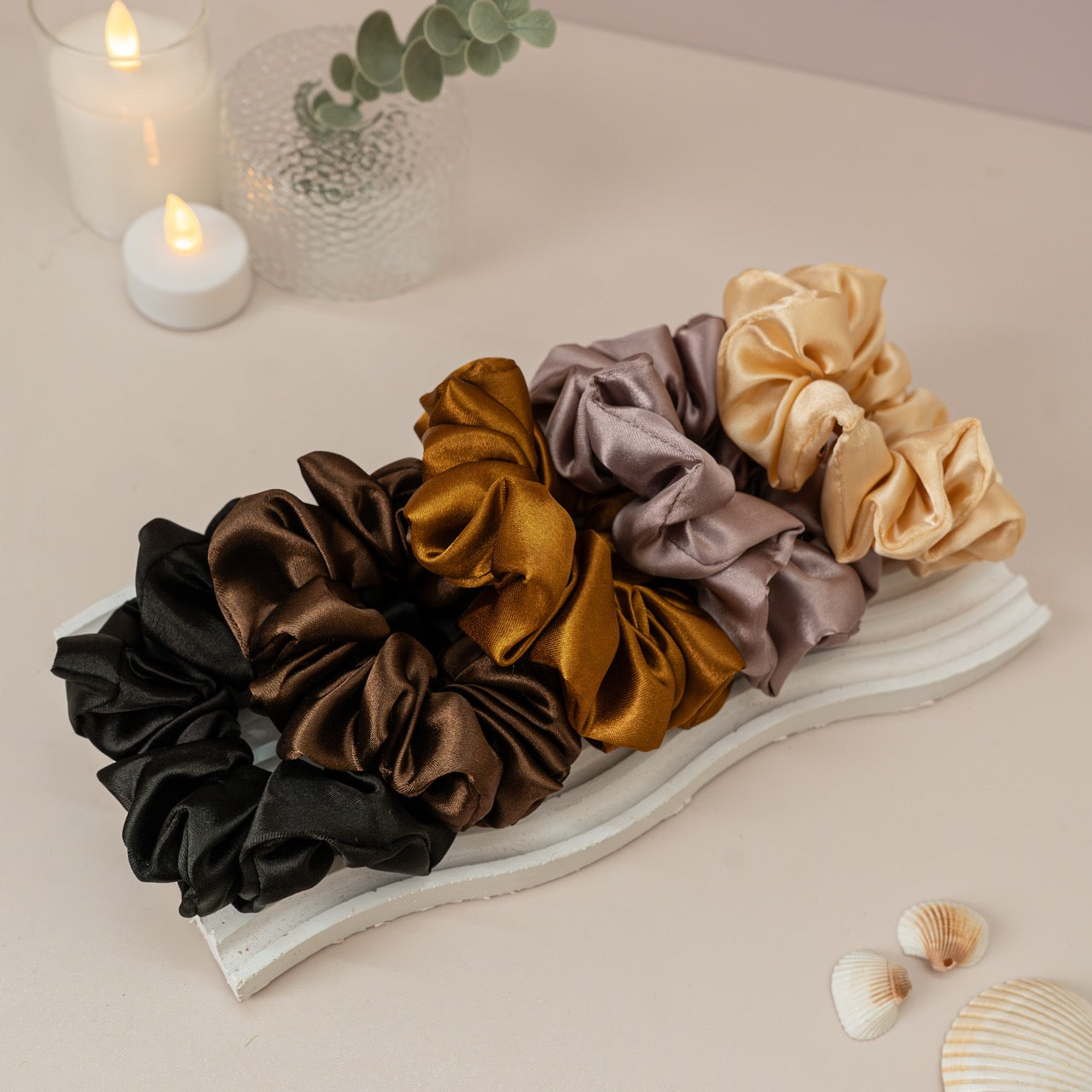 Espresso (Set of 5 Dura-Flex Scrunchies)