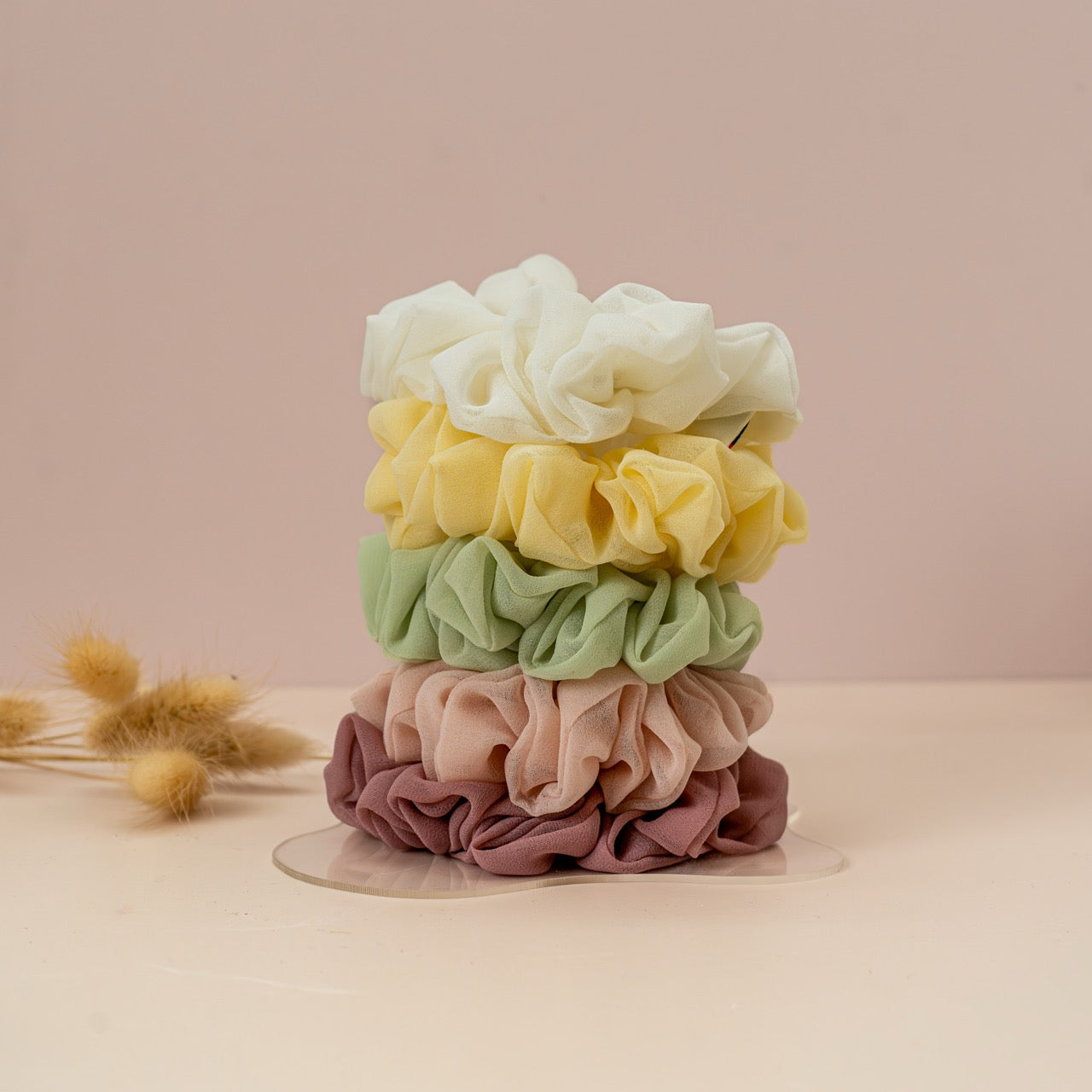 Spring Affair (Set Of 5 Styling Scrunchies)
