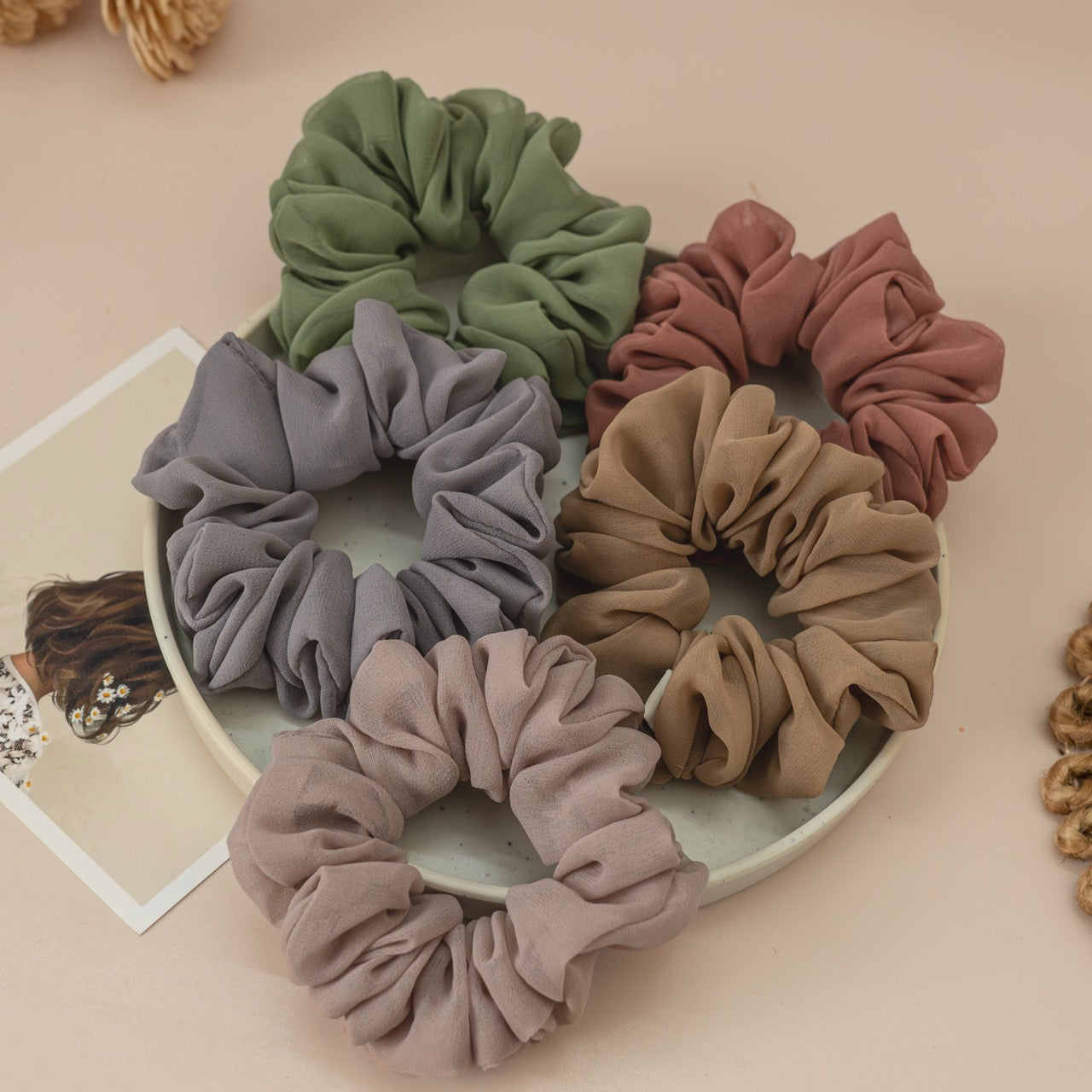 Butterflies (Set Of 5 Styling Scrunchies)