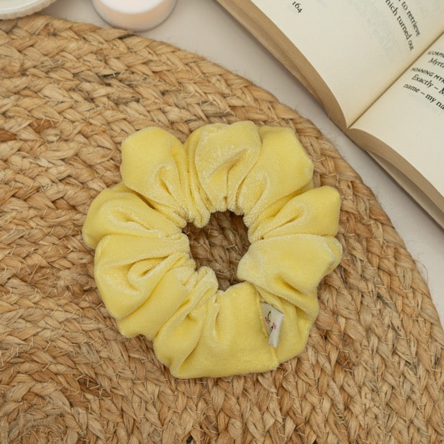 Lemon Pie Velvet Dura-Flex Scrunchie