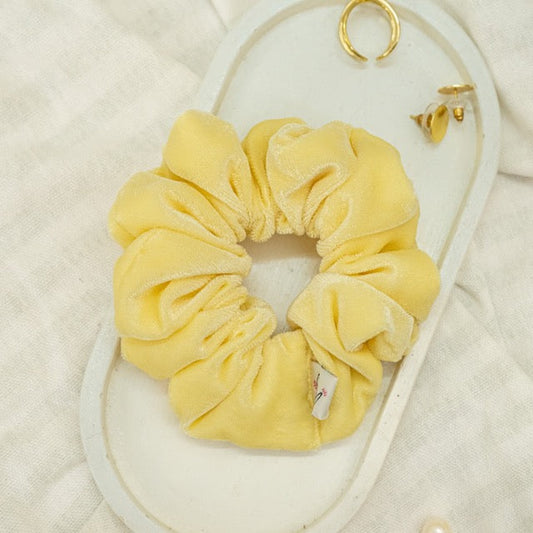 Lemon Pie Velvet Dura-Flex Scrunchie