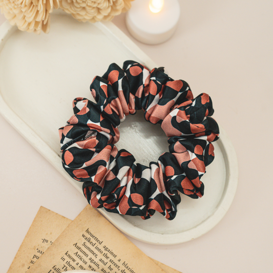 Coral Dura-Flex Scrunchie