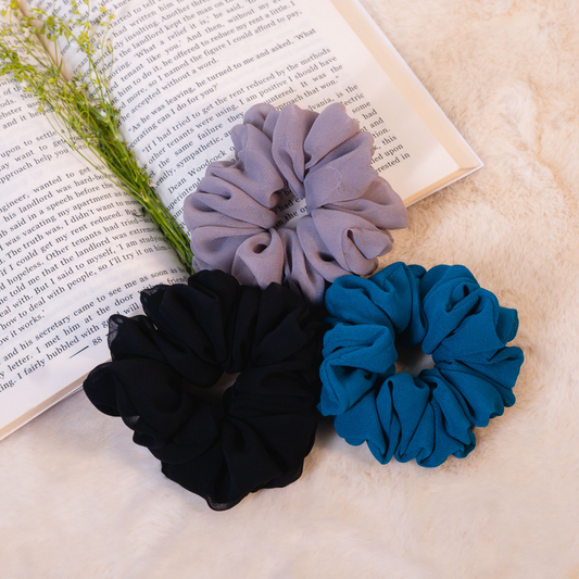 Pebble Combo (Set of 3 Dura-Flex Scrunchies)