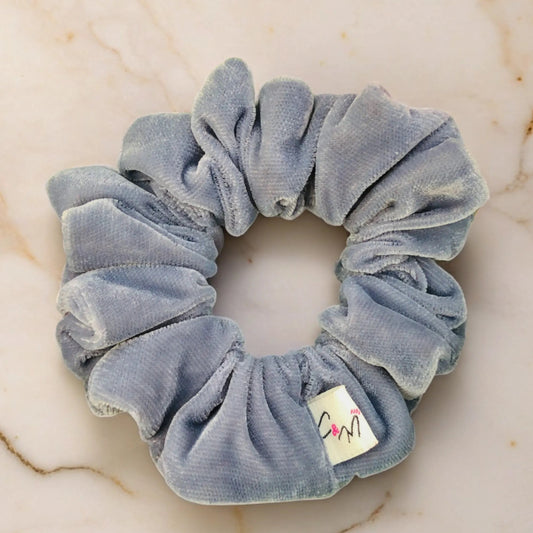 Shadow Grey Velvet Dura-Flex Scrunchie
