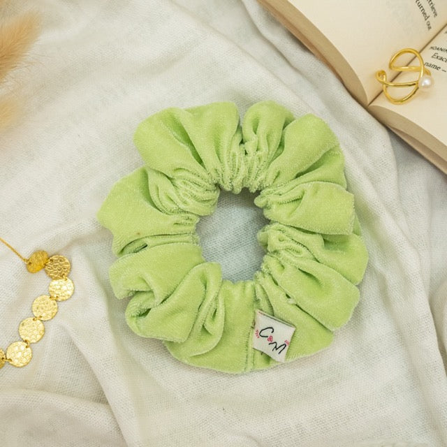 Matcha Roll Velvet Dura-Flex Scrunchie