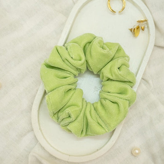 Matcha Roll Velvet Dura-Flex Scrunchie