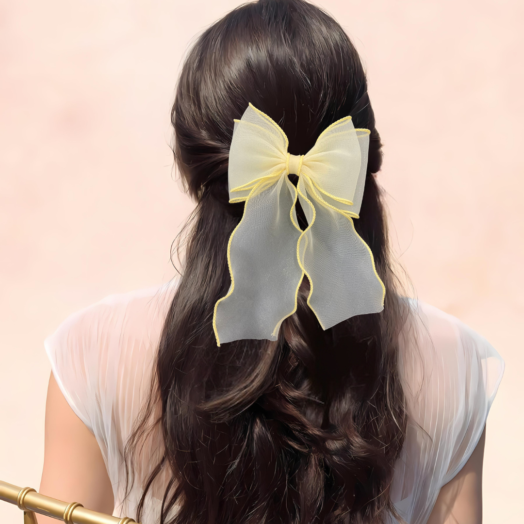 Yellow Solid Sailor Bow