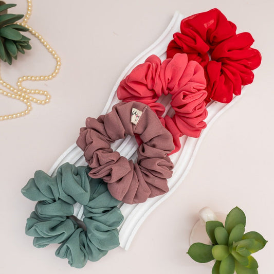 Minako (Set of 4 Dura-Flex Scrunchies)