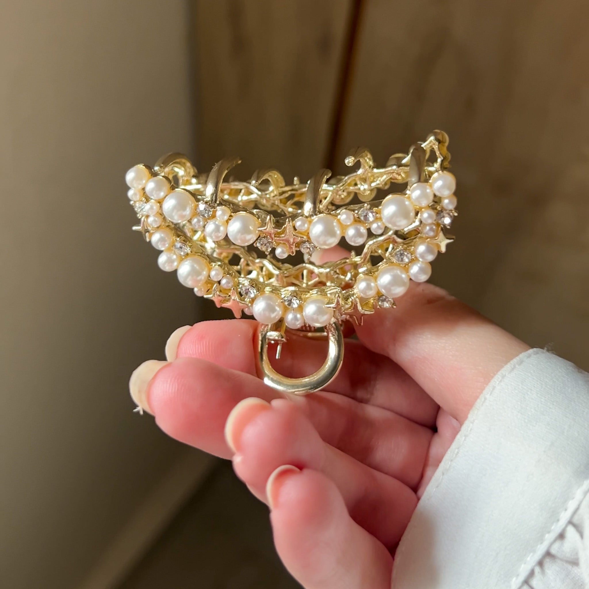 Celestial Gold Metal Claw Clip