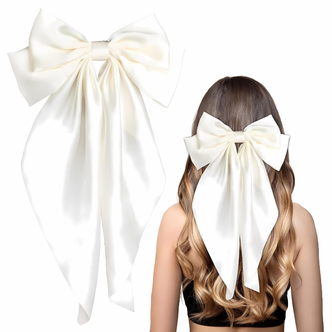 Sandy Satin Bow