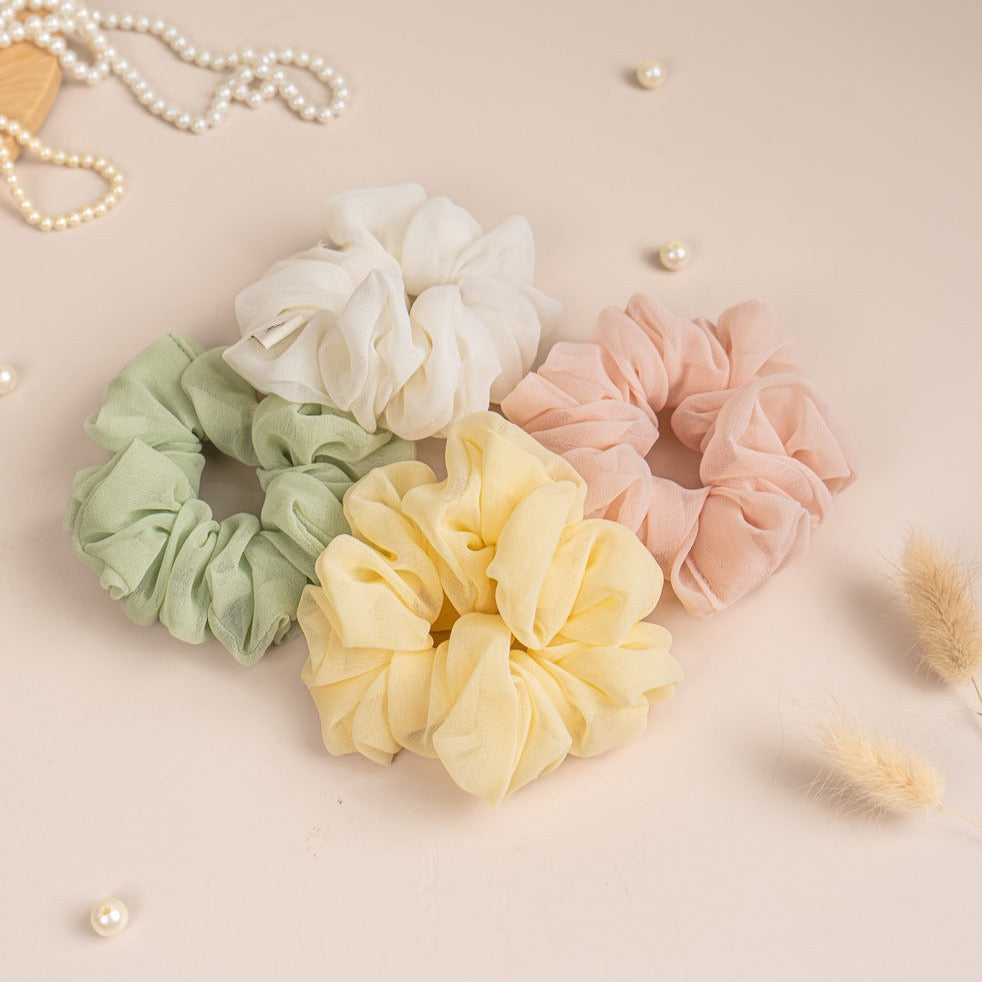 Spring Affair (Set Of 4 Styling Scrunchies)