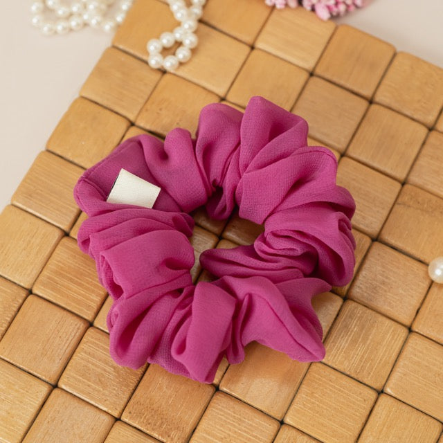 Plum Pink Dura-Flex Scrunchie