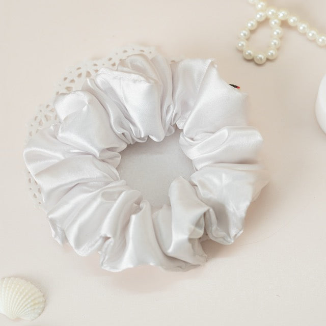 Pearl White Dura-Flex Scrunchie