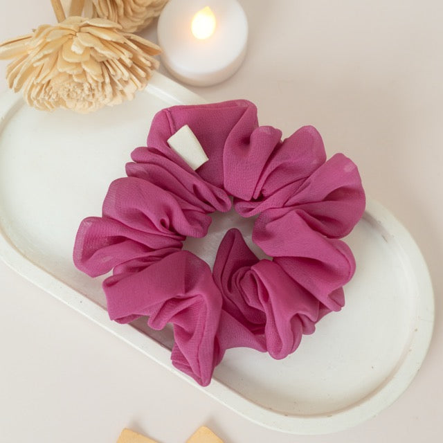 Plum Pink Dura-Flex Scrunchie