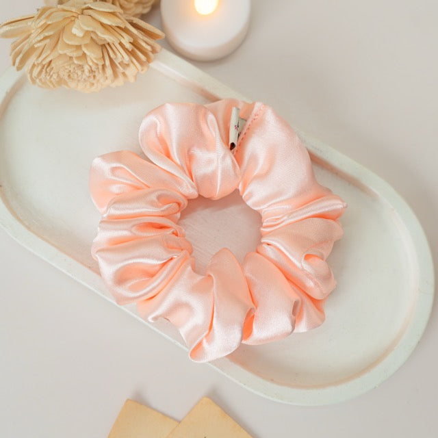 Peachy Pink Dura-Flex Scrunchie