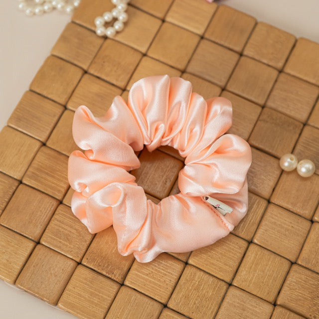 Peachy Pink Dura-Flex Scrunchie