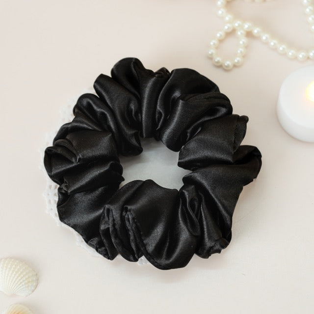 Obsidian Black Dura-Flex Scrunchie