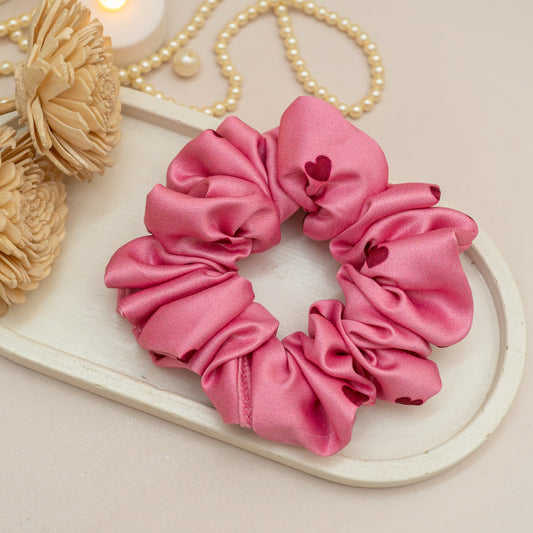 Little Pink Hearts Dura-Flex Scrunchie