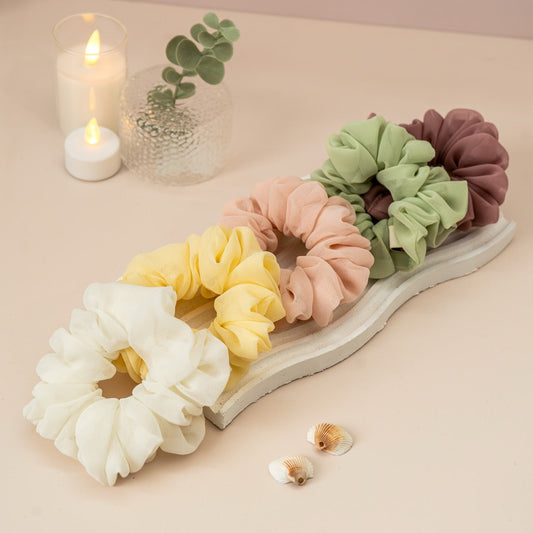 Spring Affair (Set Of 5 Styling Scrunchies)