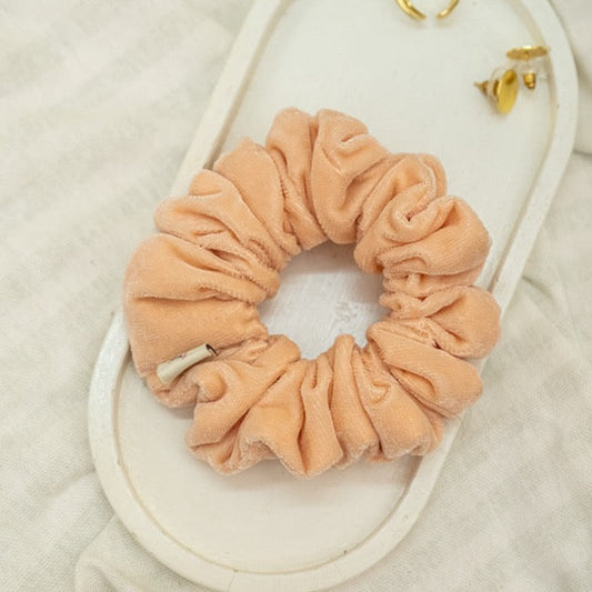 Peach Pie Velvet Dura-Flex Scrunchie