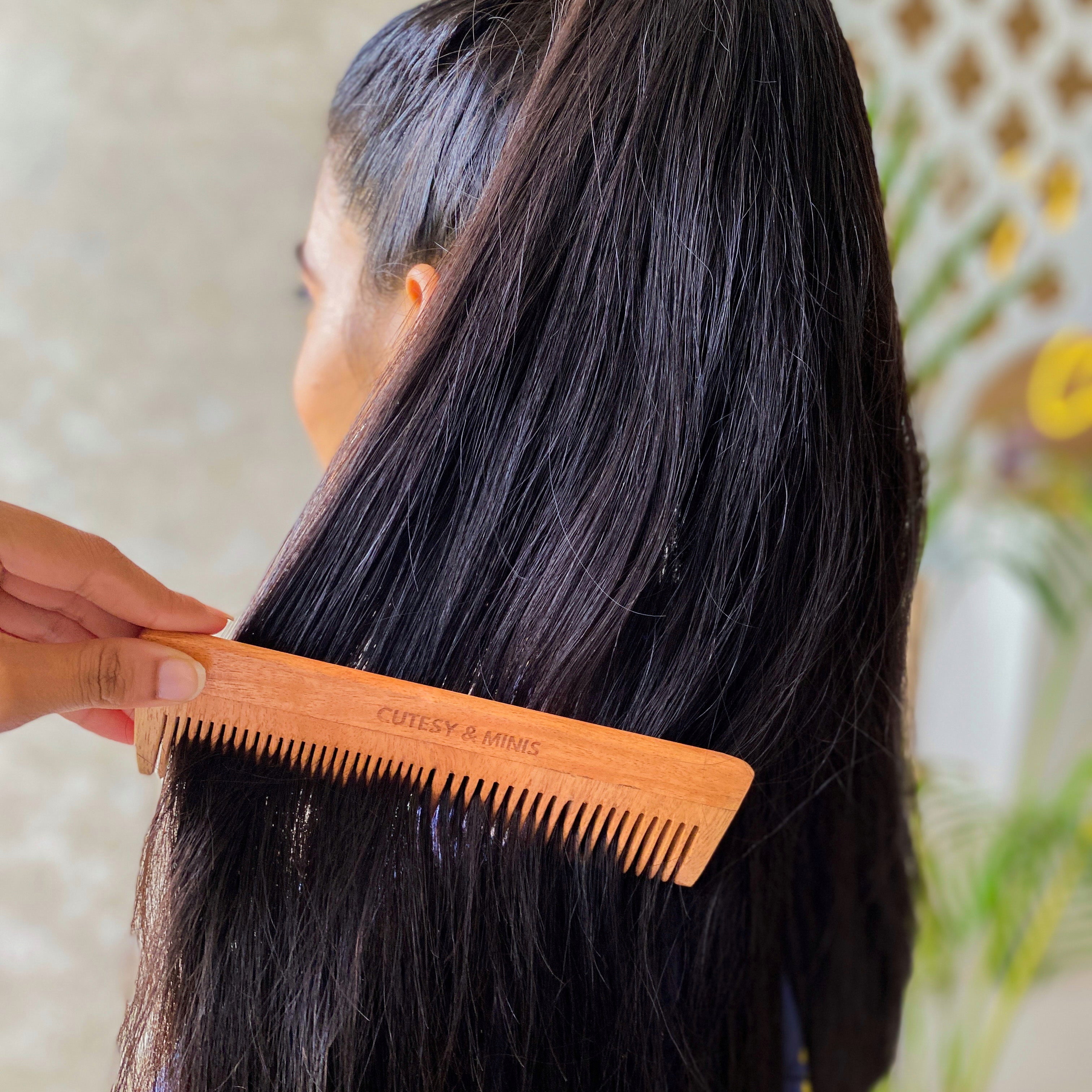 Oil Treated Neem Wood Comb