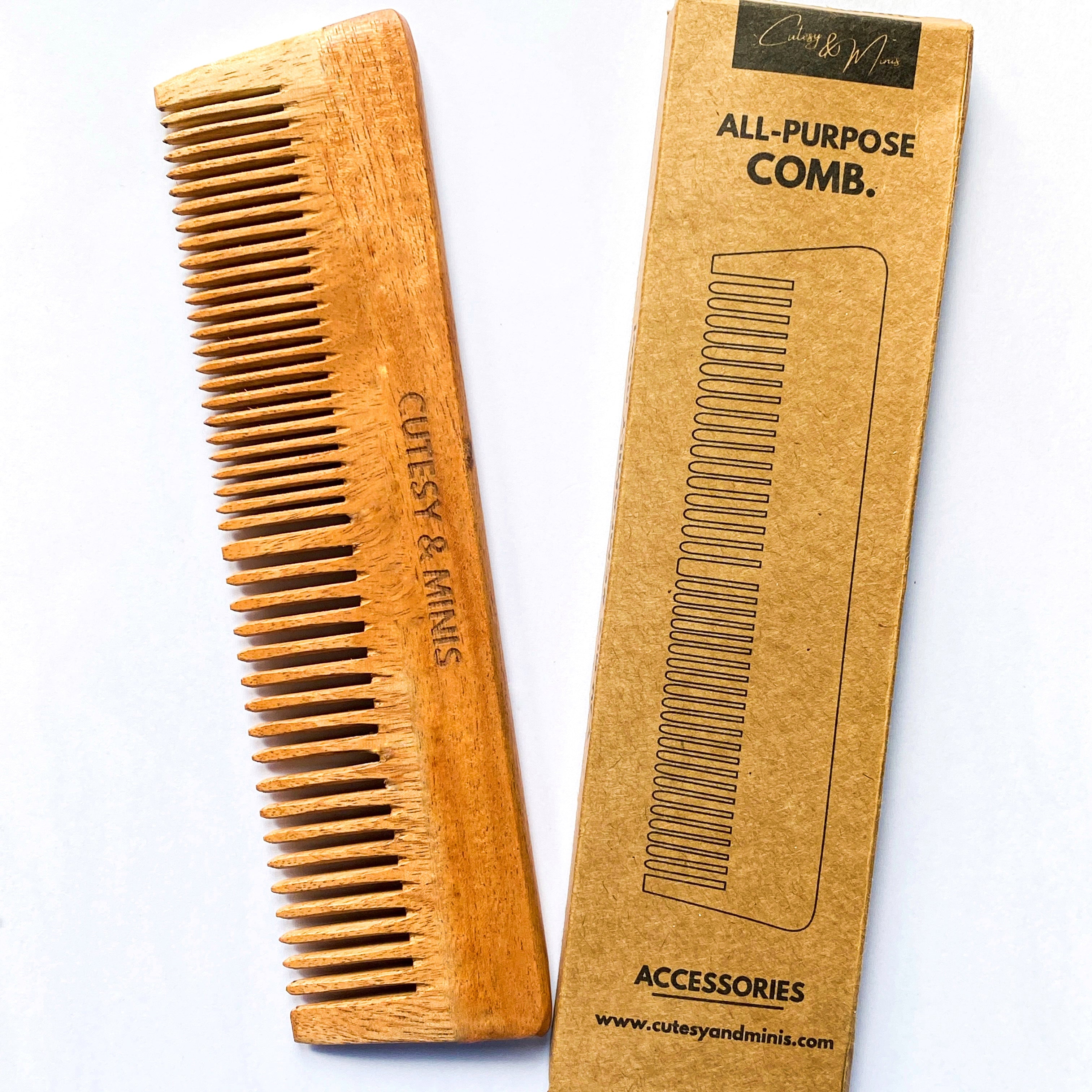 Oil Treated Neem Wood Comb